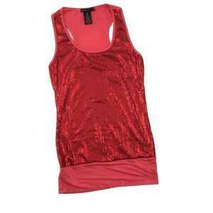 Grass Collection sequin racerback tank‎